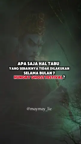 No.2 wajib banget inget baik-baik karena bisa berakibat gak baik untuk orang lain. Kadang mikirnya iseng nepuk-nepuk bahu temen yang ternyata bisa berakibat buruk bagi mereka khususnya selama bulan 7.  No. 3 juga harus digarisbawahi, minimal kening dibiarkan tampak bersih tanpa halangan rambu di malam hari. Bagi yang jidatnya lebar dan jenong termasuk Ce May sendiri, inilah saatnya kita pamerkan jidat dengan percaya diri 😄 Note : Konten ini hanya untuk mereka yang menganut kepercayaan leluhur atau folk religion. Mau percaya atau tidak, terserah. Yang tidak percaya, mohon toleransinya untuk tidak meninggalkan komen negatif.  #maypunyacerita #hungryghostfestival #bulanhantu #tionghoa #folkreligion  