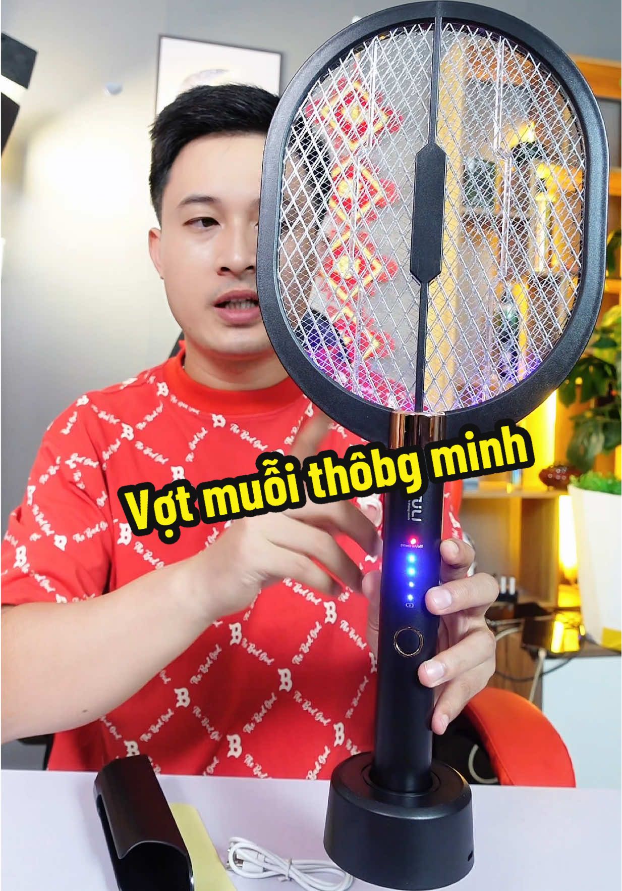 Vợt muỗi 2 chức năng vừa vợt như bình thường vừa có thu hút muỗi để tiêu diệt,siêu thông minh #votmuoithongminh #votmuoi #xuhuong #nhanuytin88 