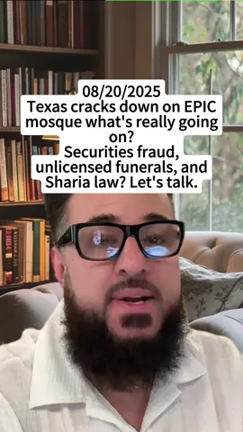 Texas is investigating the East Plano Islamic Center (EPIC)—but it’s not just about religion. On March 25, 2025, the Texas State Securities Board launched a probe into potential securities law violations tied to fundraising for “EPIC City,” a proposed Muslim community in Collin County. The day before, EPIC was hit with a cease-and-desist for operating an unlicensed funeral home. Governor Greg Abbott emphasized that Texas law—not Sharia law—must be followed. He pointed to House Bill 45, a 2017 law that blocks the use of any foreign law, including Sharia, in Texas courts if it violates constitutional rights. Some say this is just enforcing the law. Others think it’s political. What do you think? My original content, my original opinion. #anttsinc369 #WorldTalk #SecuritiesInvestigation #SportsNews #TexasLaw #foryou #WorldTOK #JhoanDuran #fyp #CollinCounty #GregAbbott #ShariaLaw #TikTokNews #BaseballUpdates #TexasPolitics #Phillies #ReligiousFreedom #EPICMosque #FirstAmendment #TOK #TexasNews #MLBTradeDeadline #FuneralHome