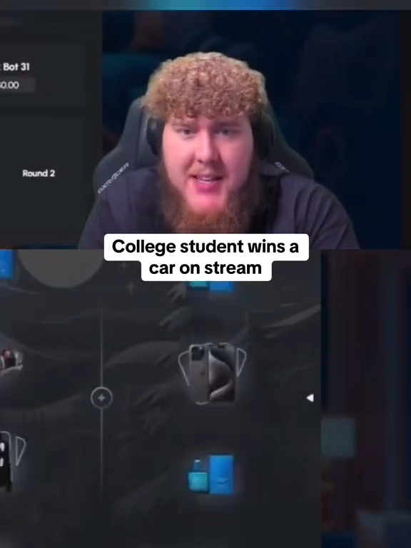 College student wins a car on stream #packdraw #fyp #epic #kick