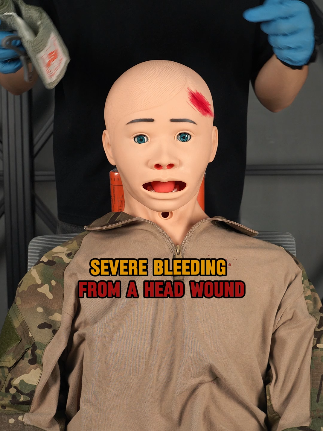 Critical head bleed. Be the solution. 🚨 The Emergency Bandage is your all-in-one, single-handed solution to stop the bleed fast. When it counts, be ready. #firstaid #stopbleeding #survival #IFAK #Flaresyn #woundcare #outdoorlife #bandage