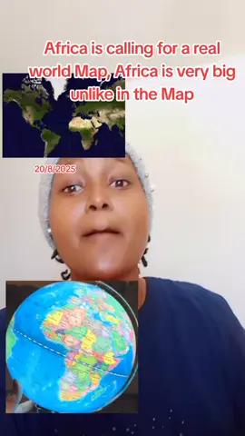 AU  is calling for a real world map this is not the actual size of Africa #africamap #UKtiktok #goviral #trendingupdates #briellahnatasha 