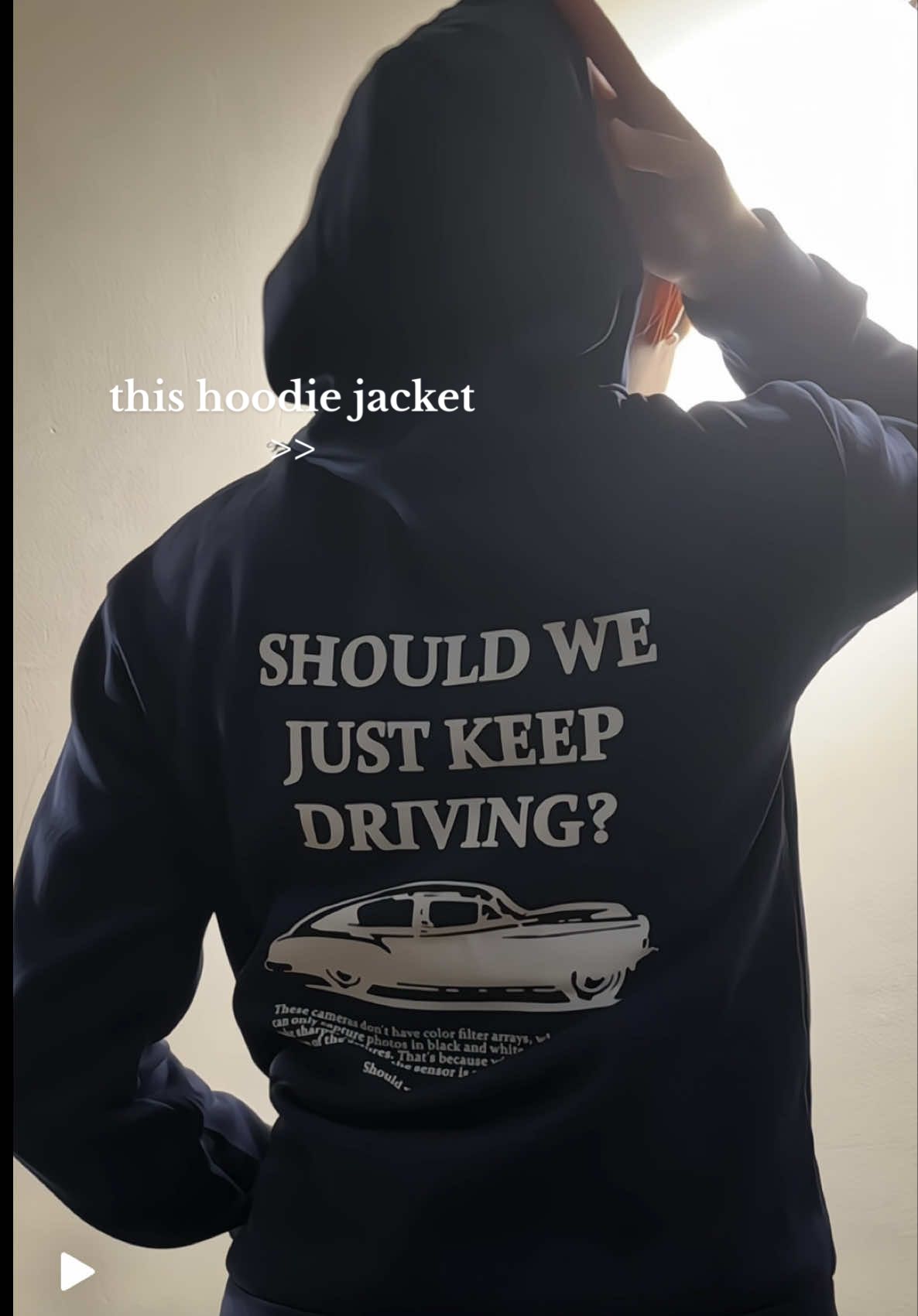 Newly released hoodie jacket! 🚙  angas ng print 🔥#hoodie #hoodiejacket #mensjacket #shouldwejustkeepdriving #fyp 