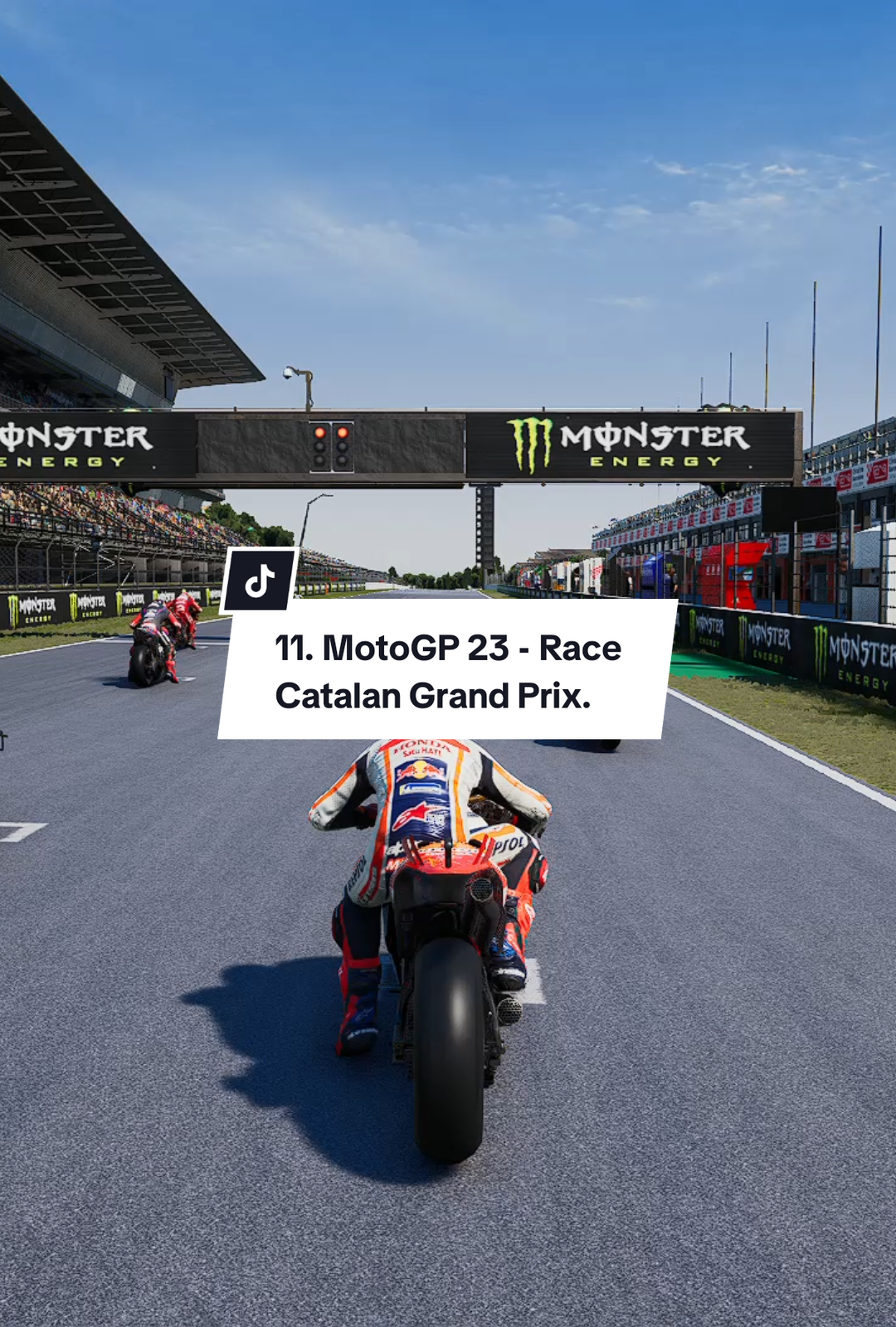 MotoGP 23 Gameplay PC Race Marc Marquez Catalan Grand Prix - Championship. #fyp #motogp #marcmarquez #honda #catalan 