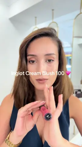 Sizce de tek ürünle üç iş çıkarmak harika değil mi? 💕 @InglotTürkiye  #makeuptok #blush #creamblush #inglot #highendvibes      