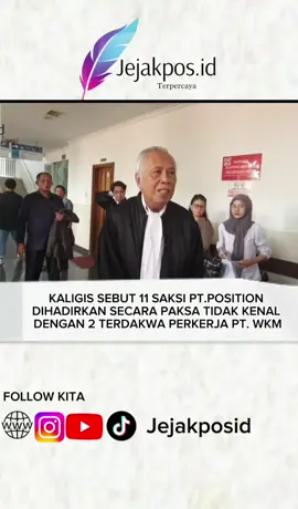 Pengakuan OC Kaligis menyatakan 11 saksi tidak mengenal dua terdakwa karyawan. Para saksi berasal dari Halmahera Timur dan didatangkan secara paksa. ​OC Kaligis juga menyebut bahwa Gakkum Kehutanan sudah menyatakan PT Position melakukan kejahatan hutan. Kasus ini disebut-sebut sudah menjadi atensi atau perhatian khusus dari Kapolri. #ptposition #ptwkm #tambangnikel #jejakposid #halmaheratimur 