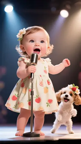 Singing #cutebaby #singing #tiktok #apt #APT 