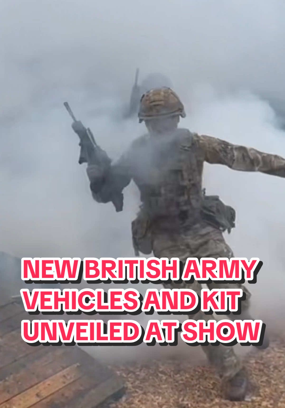 New British Army vehicles and kit have been unveiled in Edinburgh, tailored for conflict in Eastern Europe #army #war #militarylife #ukraine #fyp