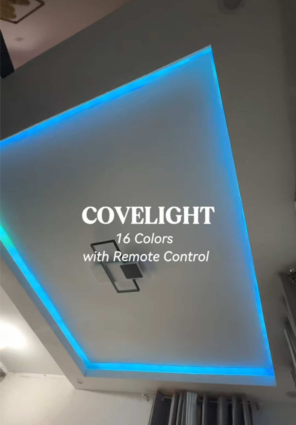 Replying to @🧿✨mommyMarieng✨🧿 16 colors aesthetic covelight with remote control 😍✨ #covelight #roomlight #lighting #ceilinglight  