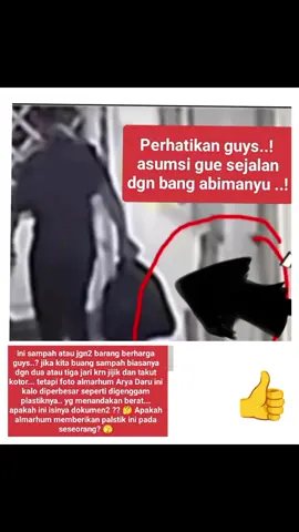 Apa isi Tas sampah alm Arya Daru..? #aryadarupanguyunan #diplomatkemlumuda #justicefordaru 