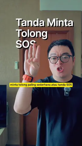 Tanda Minta Tolong SOS  karena tanda ini bisa menyelamatkan kalian dimasa depan.  #sos #fyp #help #mrbert
