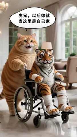胖橘猫：这辈子有这样的兄弟值了。#catlover #aiart #orangecat #aivideo #kucinglucu #catsoftiktok#aigenerated #lucu #fyp#kucingoren#kucinggemoy #kucingtiktok #US #Cat #ai #Nyan#unitedstates#fubbycat #cutecat