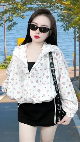 Áo Khoác Dù Hoạ Tiết #xuhuong #thinhhanh #aokhoacnu #aokhoacchongnang #aokhoacdu 