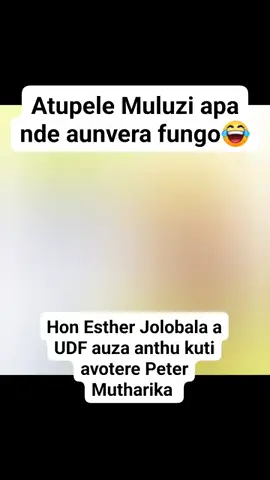 BREAKING NEWS Phungu wachipani cha UDF  Esther jolobala wauza anthu Adela lake kuti petter muthalika ndimunthu wabwino tikuyenela kuti abweleleso  uso