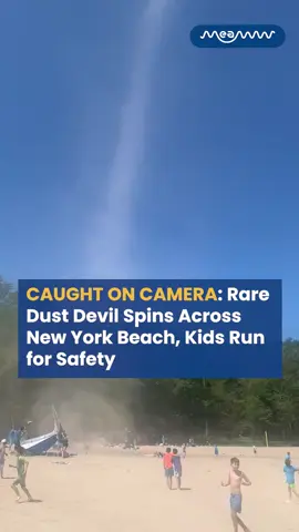 A powerful dust devil spun across Grafton Lakes State Park Beach, sending kids running for safety. Captured on camera by Jonna Basle, this fast-forming whirlwind reached 30–50 mph winds, unusually strong for the area. #DustDevil #NewYorkWeather #CaughtOnCamera