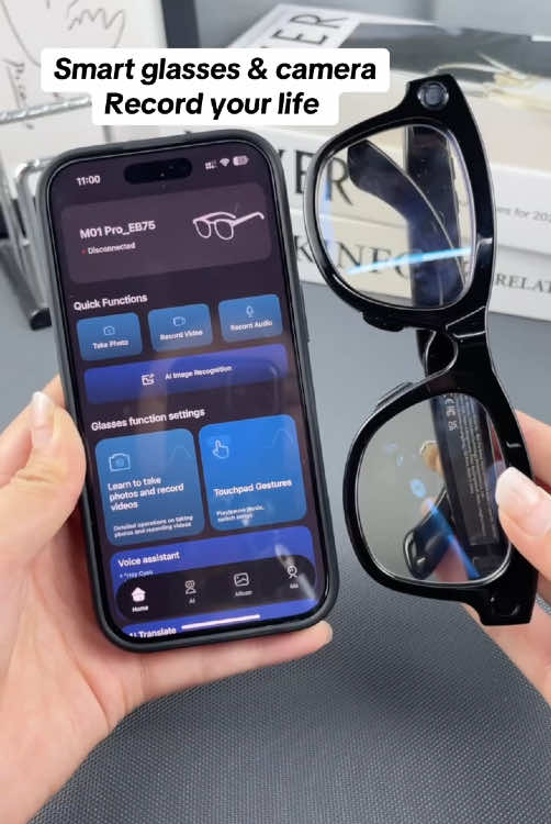 Smart Wireless Glasses, Sunglasses 🕶️ 🕶️👓👓.        If you are tired of wearing both headphones and glasses, these smart glasses can meet your needs.    #smartglasses#sunglasses#record#photos#camera#tiktok#2025#tiktoknews 