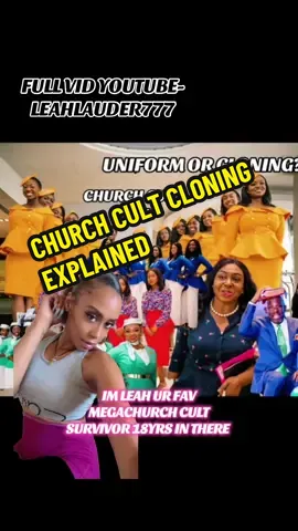 CHURCH CLONING & THE INFLUENCE CONTINUUM FULL VID ON YOUTUBE   When survivors talk about church cults “cloning people,” it’s often a shorthand way of describing how cult systems attempt to strip individuality and produce uniform, compliant replicas of the leader’s worldview. If we put this into Stephen Hassan’s BITE Model (Behavior, Information, Thought, Emotional control) and the concept of “negative influence” or cloning, it looks like this: ⸻ 🔹 Why Church Cults “Clone” People 1. Suppression of individuality  • Cult leaders see independent thought, unique personality, or questioning as threats.  • The goal is to erase personal identity and replace it with a “cult identity” (a cloned self). 2. Installing a “false self”  • Survivors often describe feeling like they were “not themselves” in the cult.  • The “cloning” is essentially the implantation of a programmed identity that mirrors the leader’s expectations. 3. Expanding the leader’s image  • The leader often positions themselves as the “ultimate model” (spiritual father, prophet, shepherd).  • Members are conditioned to copy their tone, dress, beliefs, mannerisms, even speech patterns — becoming “mini versions” of the leader. ⸻ 🔹 How This Fits into the BITE Model B — Behavioral Control (external cloning)  • Strict rules about appearance (clothes, weight, makeup, hair).  • Dictated routines (prayer times, fasts, service attendance).  • Forced imitation of leader’s lifestyle (obedience, sexual abstinence or exploitation, financial giving). I — Information Control (mental cloning)  • Members are flooded with cult literature, sermons, recordings.  • Outside sources (books, media, relationships) are forbidden or demonized.  • Creates an echo chamber where only the cult’s “truth” exists. T — Thought Control (cognitive cloning)  • Loaded language and jargon create a shared script (members speak in the same clichés).  • Critical thinking is reframed as “doubt” or “spiritual attack.”  • Members are taught to replace their own inner voice with the cult leader’s voice. E — Emotional Control (emotional cloning)  • Fear, guilt, and shame are used to enforce conformity.  • Love-bombing rewards those who comply.  • Anger, sadness, or personal desires are labeled “selfish” or “sinful,” so emotions are suppressed. ⸻ 🔹 The “Cloning” Psycho-Education Term In cult psychology, “cloning” refers to the identity replacement process:  • Original self = the authentic person before the cult.  • Pseudo self (clone) = the constructed cult personality (obedient, compliant, identical to others).  • The cult seeks to overwrite your identity with this new “clone” version, creating a uniform collective where everyone looks, acts, and thinks the same. This is why survivors often feel like they have to “re-learn who they are” after leaving — because the cult tried to manufacture a cloned identity in place of their real one #fyp #leahlauder #cult #kharischurch #christianity 