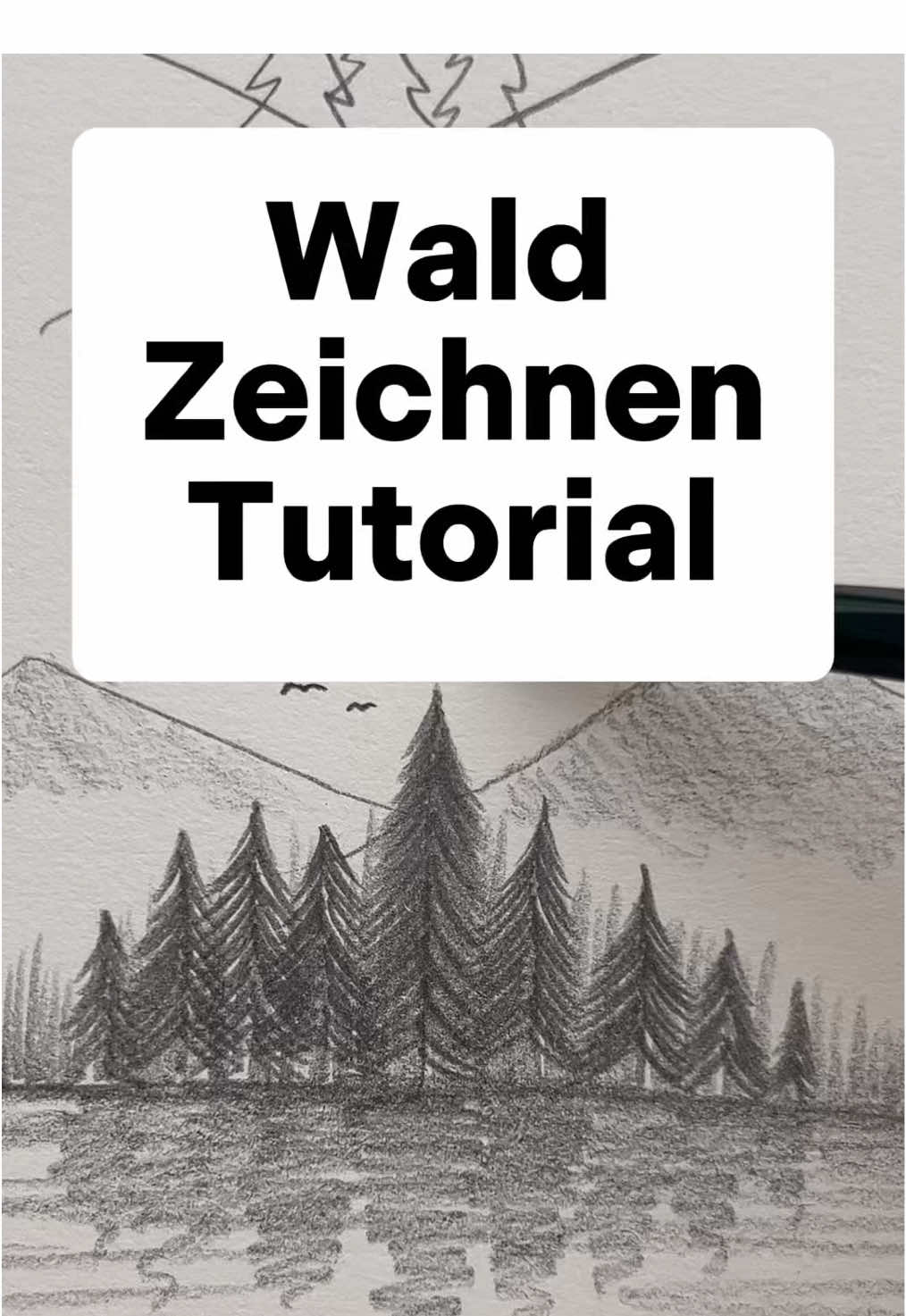 Wald einfach Zeichnen lernen - Komplettes Tutorial super einfach nachzumachen! Probiere es jetzt selber aus und erstelle eine eigene Wald Zeichnung #zeichnenlernen #zeichnen #zeichnung 