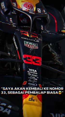 Ada baiknya kita mulai membiasakan diri lihat Verstappen balik pakai nomor 33 ges… #MaxVerstappen #F1 #Formula1 #RedBullRacing 