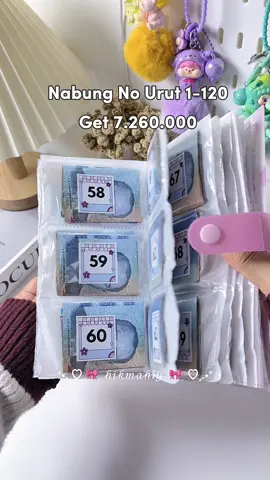 Masya Allah nabung itu ikhtiar dan perjuangan, tapi ga ada perjuangan yg sia sia… Nabung nomor urut kaya gini bener bener ngechallenge banget buat konsisten sampai penuh #nabung #nabungchallenge #savingmoney #albumfoto #photocard #tabunganviral 