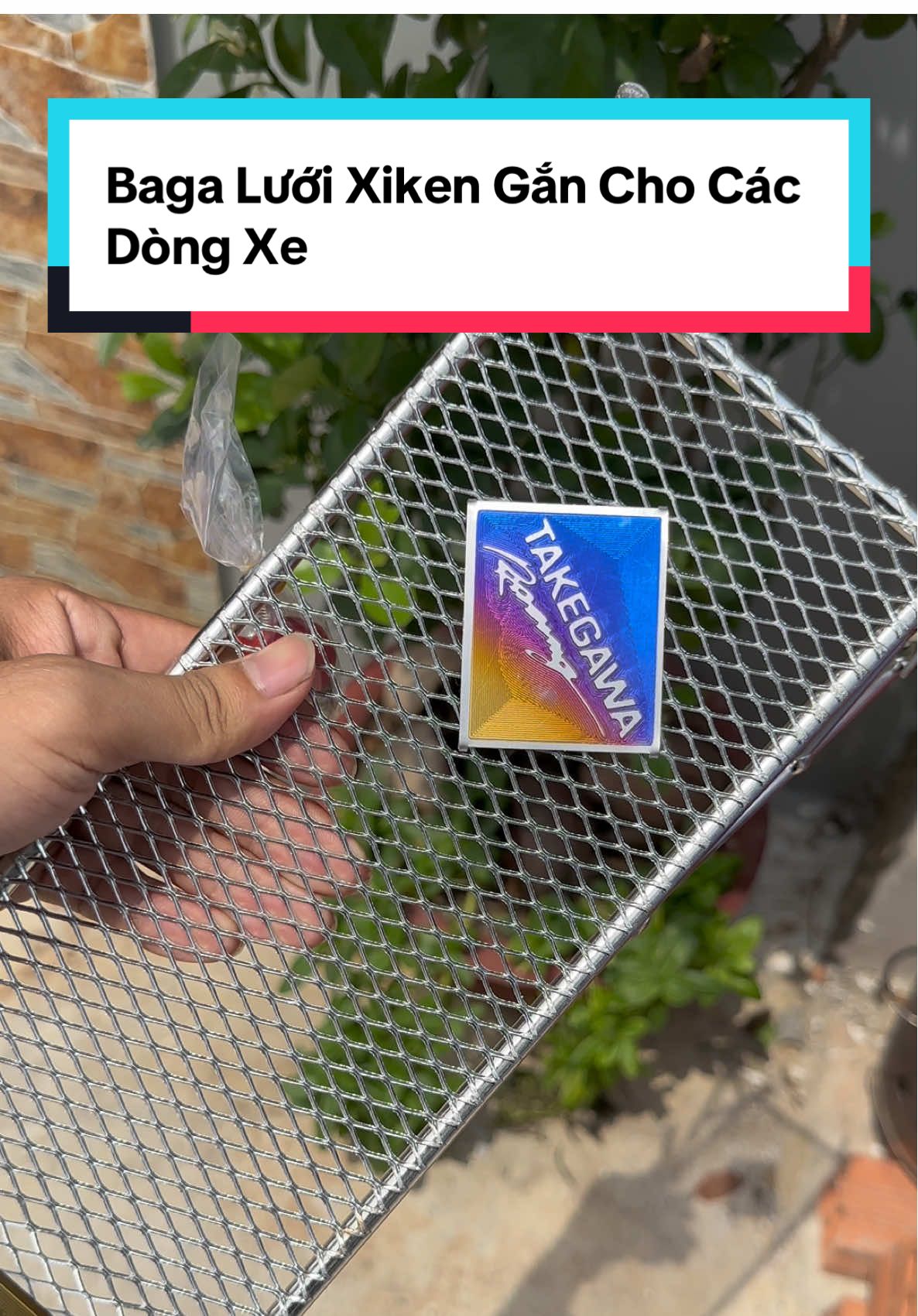 Baga lưới Xiken Phôi inox gắn cho các dòng xe, dành cho anh em đi kiểng muốn phần baga trước của anh em nổi bật #bagaluoixiken #bagaxiken #bagaluoiinox #xh 
