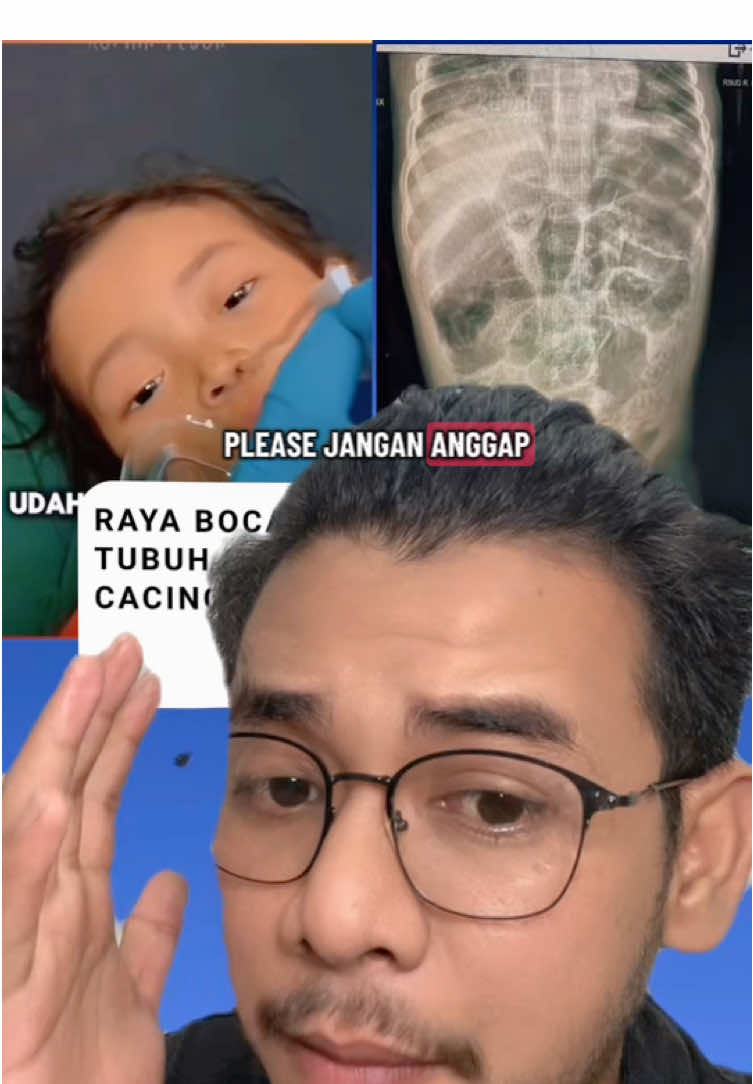 Raya bocah yang tubuh nya penuh dengan cacing 🥀