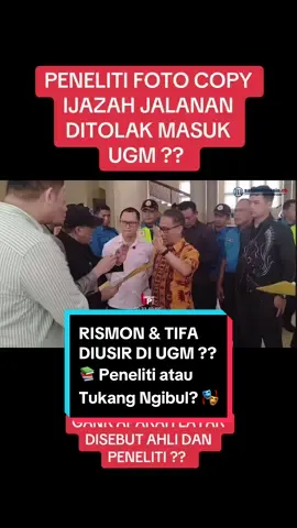 📚 Peneliti atau Tukang Ngibul? 🎭 Rismon, Tifa & gank kembali bikin onar di kampus UGM. Ngaku peneliti tapi ilmu dan attitudnya NOL!! 🤦‍♂️. Kalau begini, UGM perlu bikin jurusan baru: S2 Ngeles & S3 Halusinasi Politik. 😂🎓 #fyp #jokowi #fypviralシ #ugm #foryou 