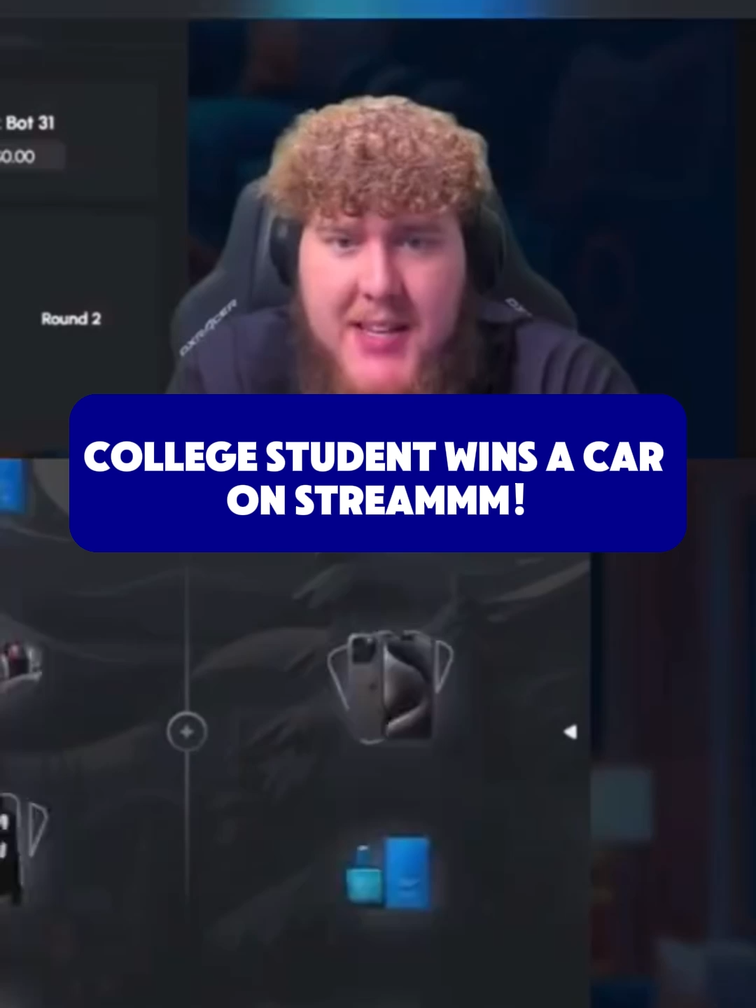 COLLEGE STUDENT WINS A CAR ON STREAMMM! #fyp #paratii #packdraw