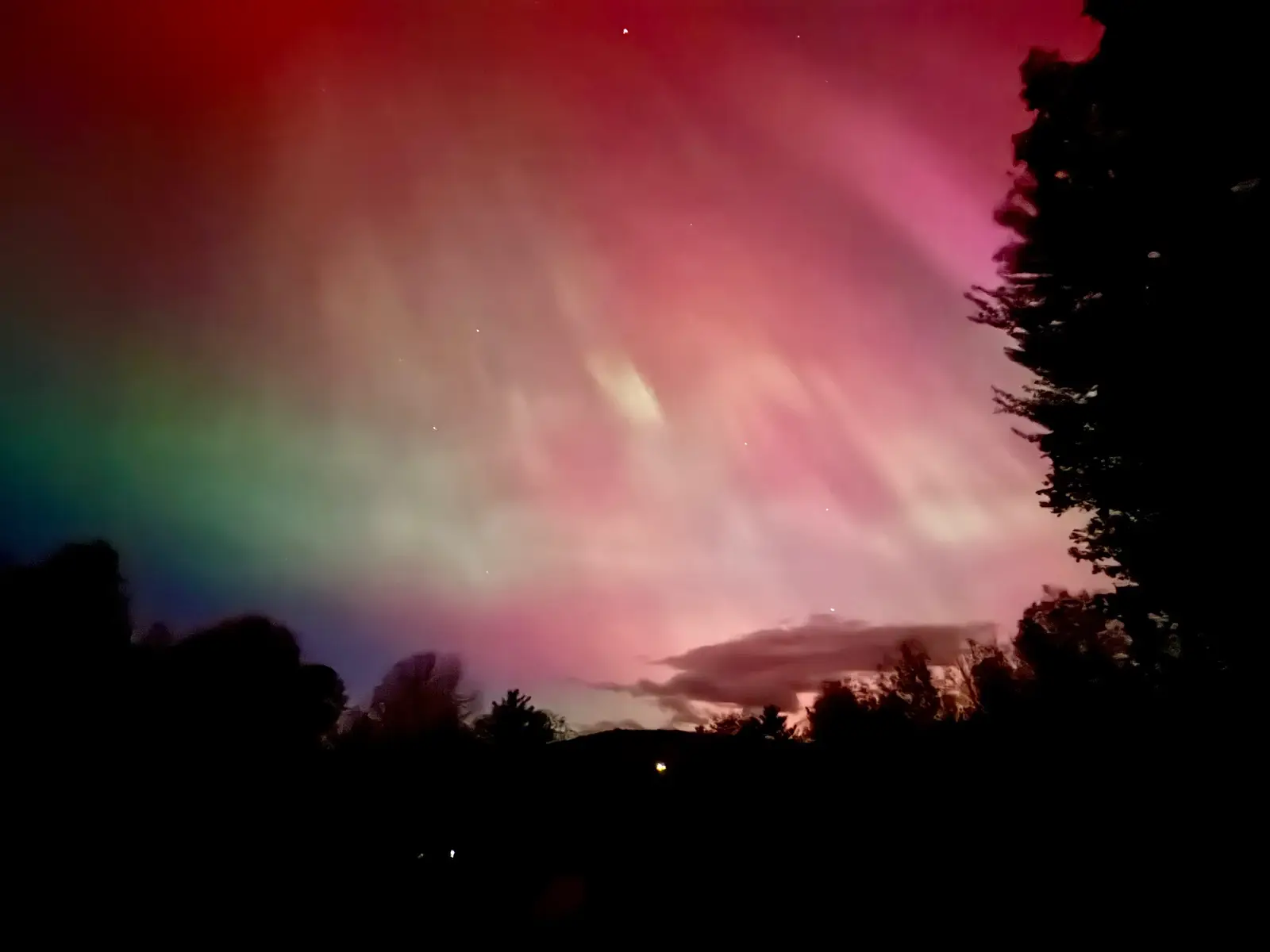 A night in Maine 👏🏼 #maine #eastcoast #sky #northernlights #nature 
