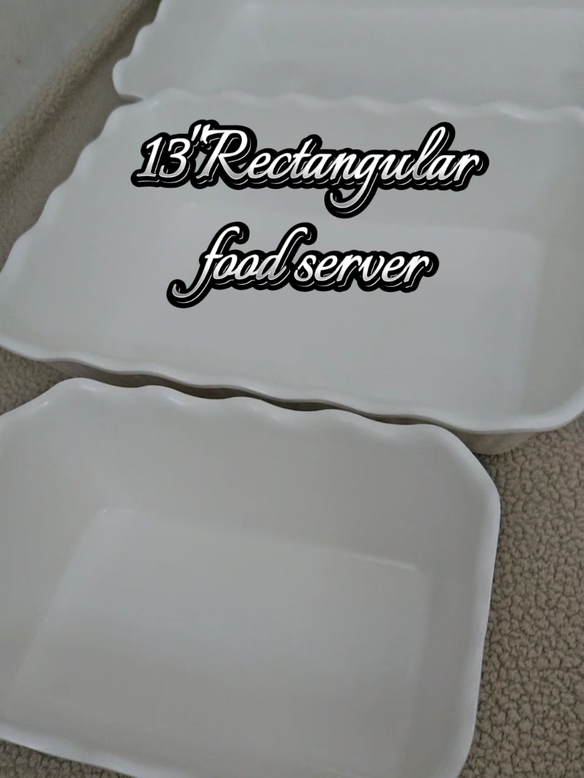 Melawares 3pc rectangular food server set‼️Perfect for any occation🍽Makapal,matibay,lifetime na gamitan‼️ #melawares  #serverset  #foodserver  #rectangularserverset  #melawaresrectangularivoryserverset 