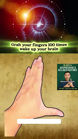 In the morning after waking up, try grabbing your fingers like this 100 times. It helps activate and sharpen your brain naturally. What’s your morning health habit? #brainboost #naturalwellness #morningroutine #easyexercise #handmovement