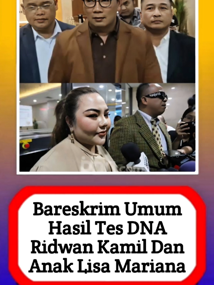 Bareskrim umumkan hasil tes DNA Ridwan Kamil dan anak Lisa Mariana #beritaartisterkini #beritaviral #alasyinews #infotainment #ridwankamil 