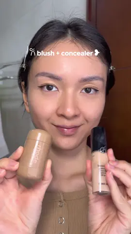 combo blush + concealer hack yang bikin makeup an jadi sat set 💫💕 #makeuphack #makeuptips #makeup #makeupideas #makeuptutorial 
