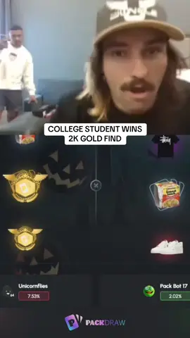 COLLEGE STUDENT WINS  2K GOLD FIND #kickstreaming 