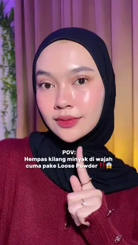 Ga kaleng kaleng ni loose powder, gokill abis‼️🫵🏻💓 #loosepowder #oilyskin #mattefinish 