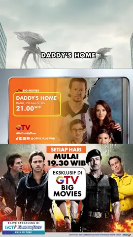 👨‍👧‍👦 Dua ayah. Satu keluarga. Kekacauan tanpa batas! 😂 Ketika ayah kandung dan ayah tiri saling bersaing demi menjadi yang terbaik, hasilnya? Kocak abis! 🤣 Jangan lewatkan komedi seru DADDY'S HOME! 🎬✨ 📅 Rabu, 20 Agustus 🕘 21.00 WIB 📺 Eksklusif di GTV Big Movies Siap-siap ketawa bareng keluarga, karena drama ayah vs ayah ini bikin ngakak nonstop! 😆 #DaddysHome #GTVBigMovies #GTV