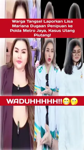 Warga Tangsel Laporkan Lisa Mariana Dugaan Penipuan ke Polda Metro Jaya, Kasus Utang Piutang! Seorang warga Kota Tangerang Selatan (Tangsel) bernama Dewi Wulansari, 30, melaporkan selebgram Lisa Mariana (LM) ke Polda Metro Jaya atas dugaan kasus penipuan utang piutang, Selasa 19 Agustus 2025. Dewi Wulansari menceritakan kronologis kejadian berawal pada tahun 2025. Lisa yang merupakan teman Dewi meminjam uang dan berjanji untuk mengembalikannya pada 23 April. Namun, setelah dari tanggal yang dijanjikan, Lisa mengingkari janjinya. Akhirnya Lisa dilaporkan ke Polda Metro Jaya pada Minggu, 10 Agustus 2025 atas dugaan penipuan dan persoalan utang piutang. Akhirnya Lisa dilaporkan ke Polda Metro Jaya pada Minggu, 10 Agustus 2025 atas dugaan penipuan dan persoalan utang piutang. 