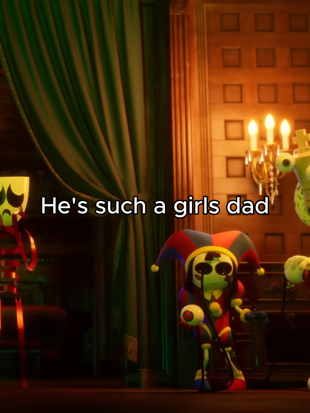 he's vibe is cute #digitalcircus #цифровойцирк #theamazingdigitalcircus #pomni #gangle #ragatha #kinger #fatherdaughter #father #помни #королёр #рагата #удивительныйцифровойцирк