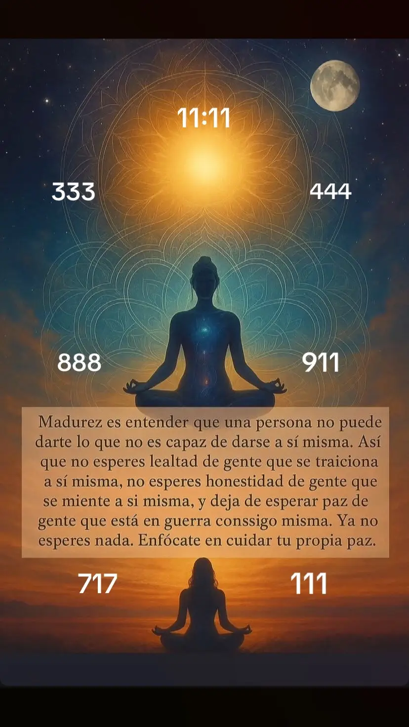 Madurez  es entender que una persona no puede darte lo que no es capaz de darse así mismo! No esperes lealtad de gente que se traiciona asi misma!  No esperes honestidad de gente que se miente asi misma! No esperes paz de gente que está en guerra consigo misma! Ya no esperes nada, enfócate en cuidar tu propia paz!#pazmental #amorpropio #espiritualidad #frases #parati 