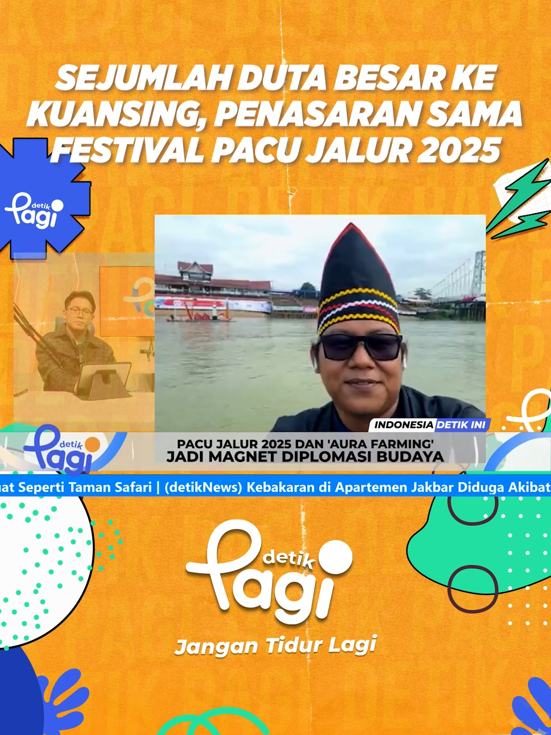 Tepian Narosa, Teluk Kuantan, Kuantan Singingi kini menjadi panggung diplomasi budaya. Sejumlah duta besar dari negara sahabat telah tiba untuk menyaksikan langsung kemegahan Festival Pacu Jalur. Dari daftar tamu VVIP yang diterima detikcom, dubes yang telah hadir antara lain dari Bosnia, Rwanda, Korea Selatan, dan Mozambik. Selain dubes tersebut, beberapa dubes lainnya juga akan hadir, antara lain Duta Besar Persia, Dubes Bulgaria, Konsulat Jenderal Malaysia, Dubes Kenya, Dubes Azerbaijan, Dubes Uni Emirat Arab (UEA), Dubes Yordania, dan Dubes Angola.