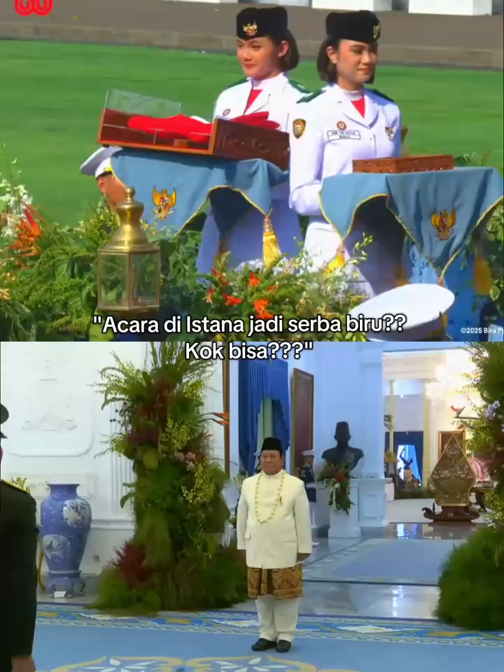Biru bukan sembarang biru #Prabowo #PresidenKhatulistiwa