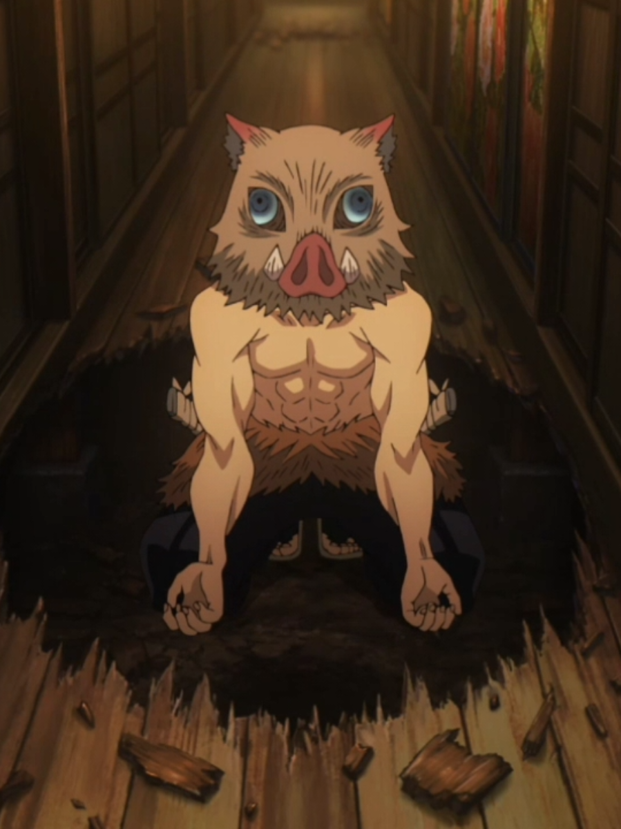 Riết không biết con nào mới thiệt là con quễ nữa 😆 #demonslayer #inosuke #inosukehashibira #thanhguomdietquy #kimetsunoyaiba 