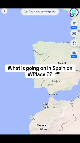 What is going on in Spain on WPlace ?? #wplace #wplacelive #pixelart #spain 