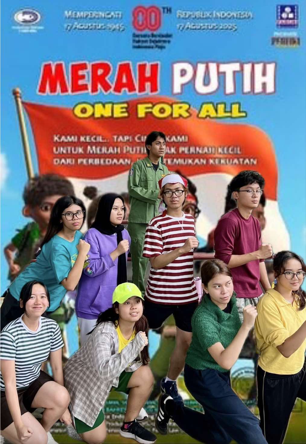 Merah putih one for all udah ada live actionnya… #fyp #fy #relatable #fypシ #merahputih 
