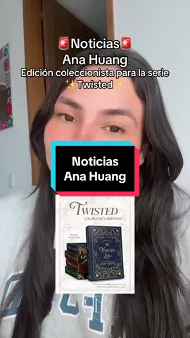 🚨Noticias Ana Huang🚨 Twisted Collectors editions - Twisted Serie - @Ana Huang  Nos emociona anunciar que la autora Ana Huang lanzará una edición de coleccionista en tapa dura de su aclamada serie Twisted, prevista para el 26 de mayo de 2026. Esta edición contará con un diseño exclusivo a cargo de Cat, de TRC Designs, convirtiéndose en una pieza imperdible para fans y coleccionistas. La serie incluye los cuatro libros que conquistaron a millones de lectores alrededor del mundo: Twisted Love — con la historia de Alex Volkov y Ava Chen Twisted Games — protagonizada por Rhys Larsen y la princesa Bridget von Ascheberg Twisted Lies — centrada en Christian Harper y Stella Alonso Twisted Hate — con la explosiva relación de Josh Chen y Jules Ambrose Una saga que combina romance, intriga y giros inesperados, ahora reunida en una edición de lujo para atesorar. #anahuang #twistedseries #alexvolkov #christianharper #rhyslarson 