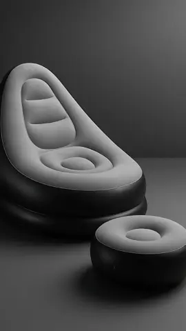 Sofá Inflável Confortável Relaxa Diminui Tensão Preguiçoso Poltrona Lounge Com Puff e Bomba #sofa #confortavel #relaxar 
