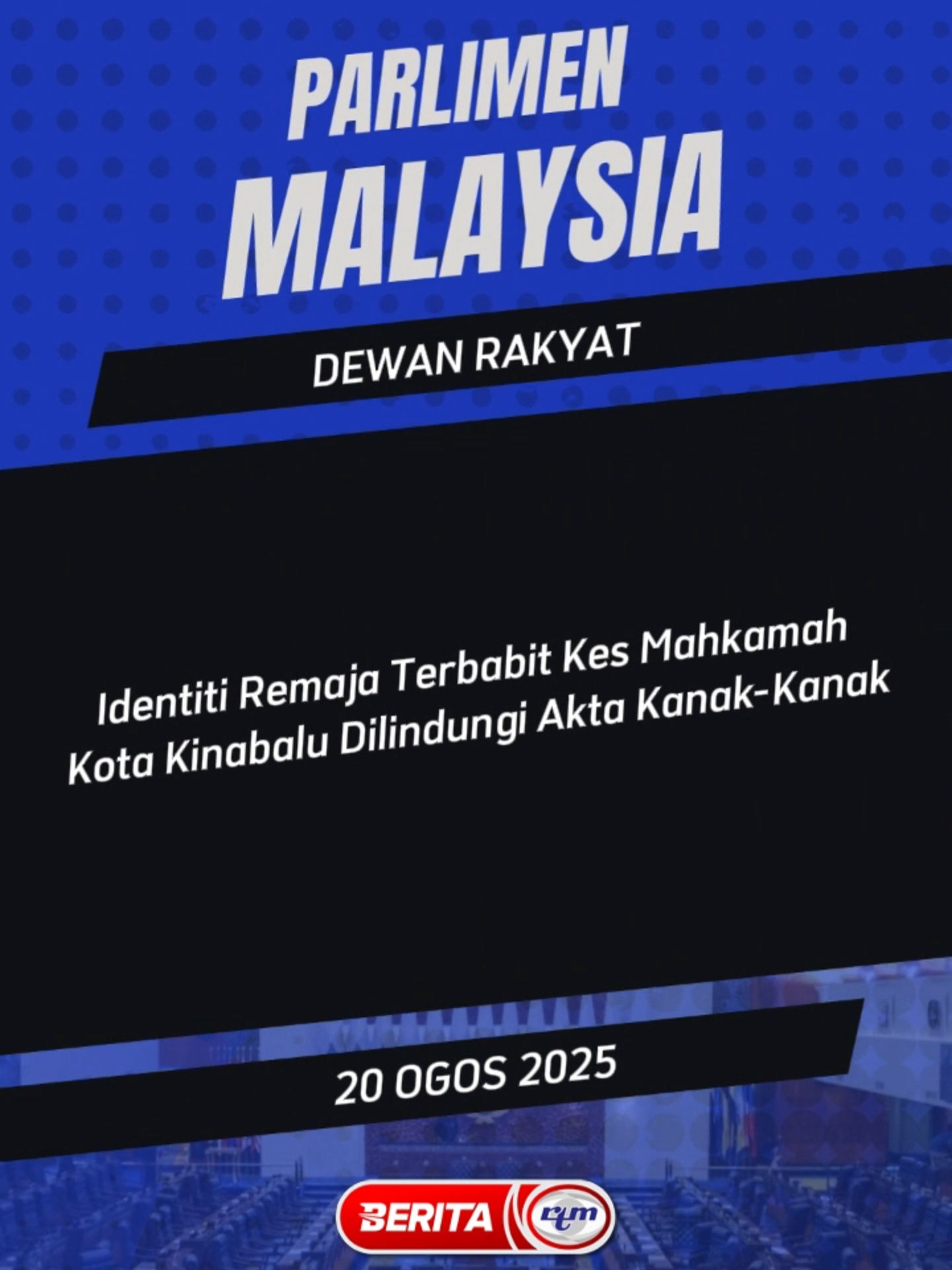 Identiti lima remaja berusia bawah 18 tahun yang dihadapkan ke Mahkamah Kanak-Kanak Kota Kinabalu, Sabah hari ini tidak boleh didedahkan. Menteri Komunikasi, Datuk Fahmi Fadzil berkata perkara itu terikat dengan peruntukan kerahsiaan di bawah Seksyen 15 Akta Kanak-Kanak 2001 yang jelas melarang pendedahan maklumat membabitkan kanak-kanak dalam prosiding mahkamah. 'Malaysia MADANI, Rakyat Disantuni' 'Yang sahih di RTM' #RTM #BeritaRTM #MalaysiaMadani #TaatSetia #BersamaMALAYSIAKU #RancakkanMADANI #MADANIBekerja