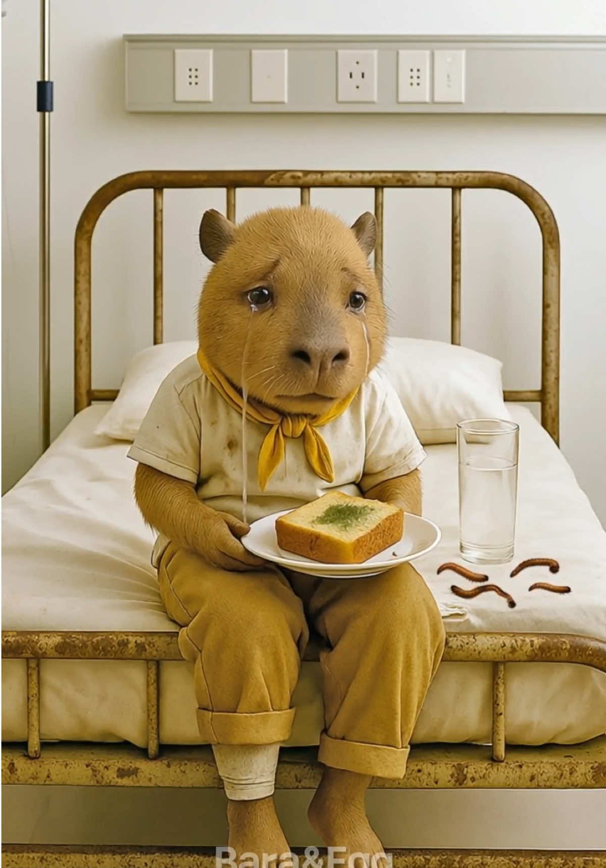 Guilt-Ridden Father Capybara😭😭😭 #capybara #trending #fyp #usa #ai 