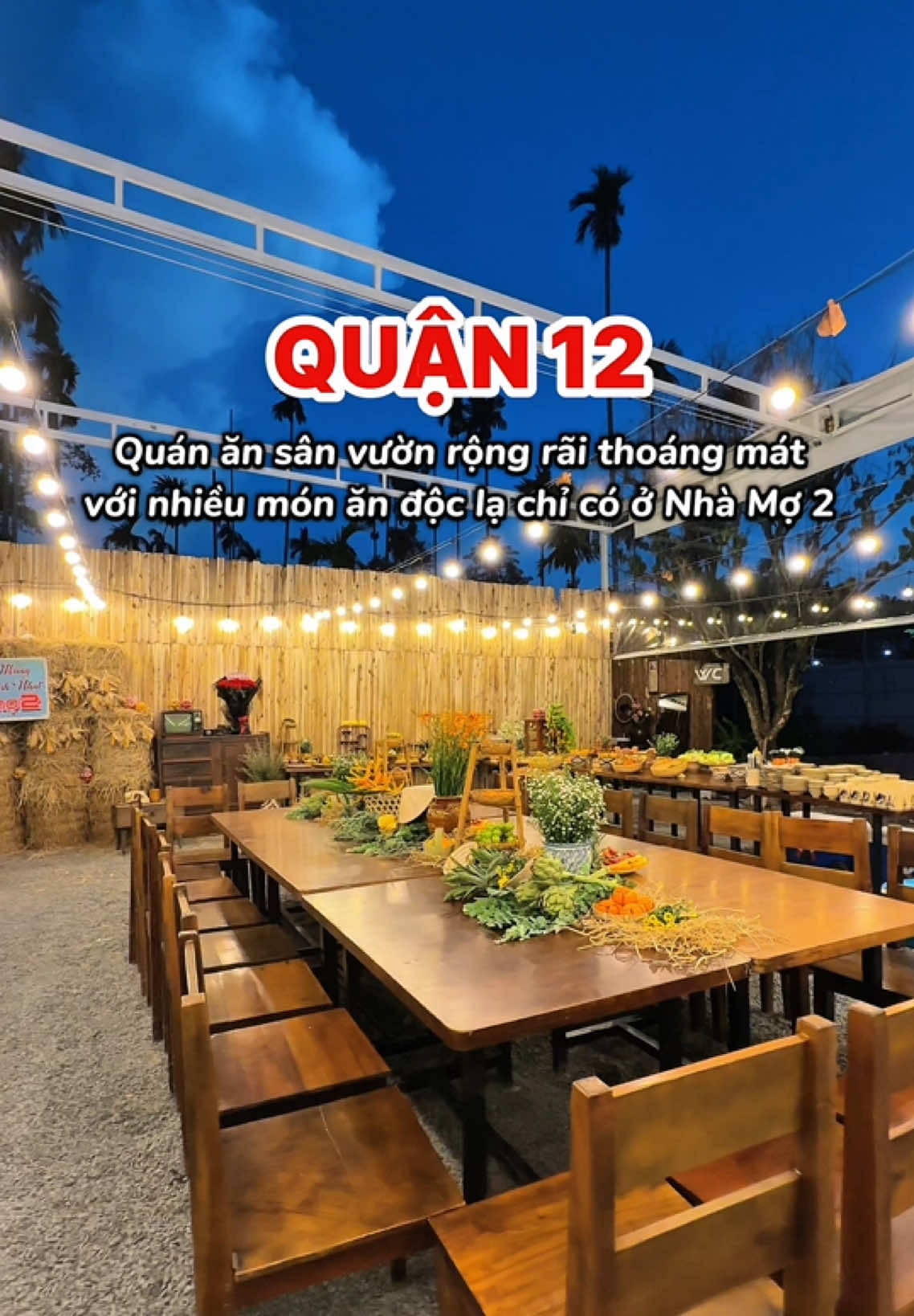 Quán ăn ngon vibe Đà Lạt ngay giữa lòng Sài Gòn ☺️ #kiwikiwi #nhamo2 #quanansanvuon #quanngonquan12 