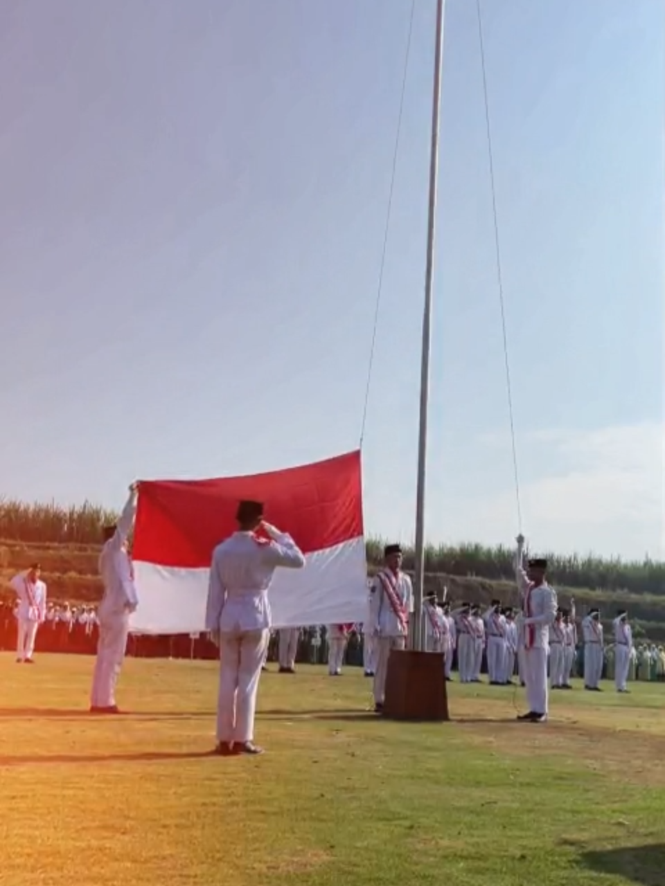 UPACARA PENGIBARAN BENDERA HUT RI KE 80 TAHUN DI KECAMATAN TAJINAN #hutri80 #merdeka #tajinan #malangkabupaten #jatim #indonesia #jaya #malang #makmur